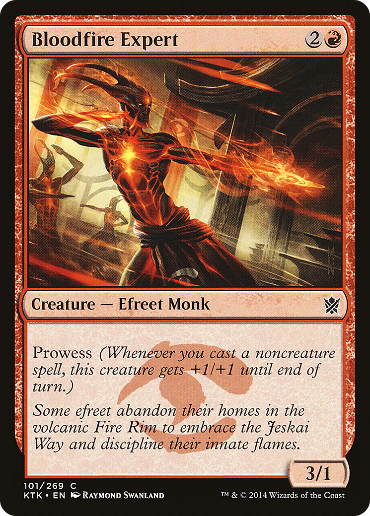 Image of Bloodfire Expert (KTK-101) - Khans of Tarkir