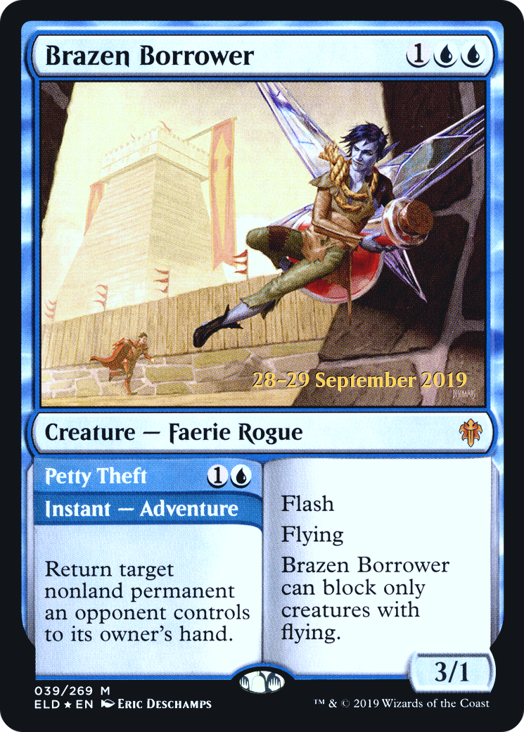 Image of Brazen Borrower (PRE-039) - Throne of Eldraine Promos Foil