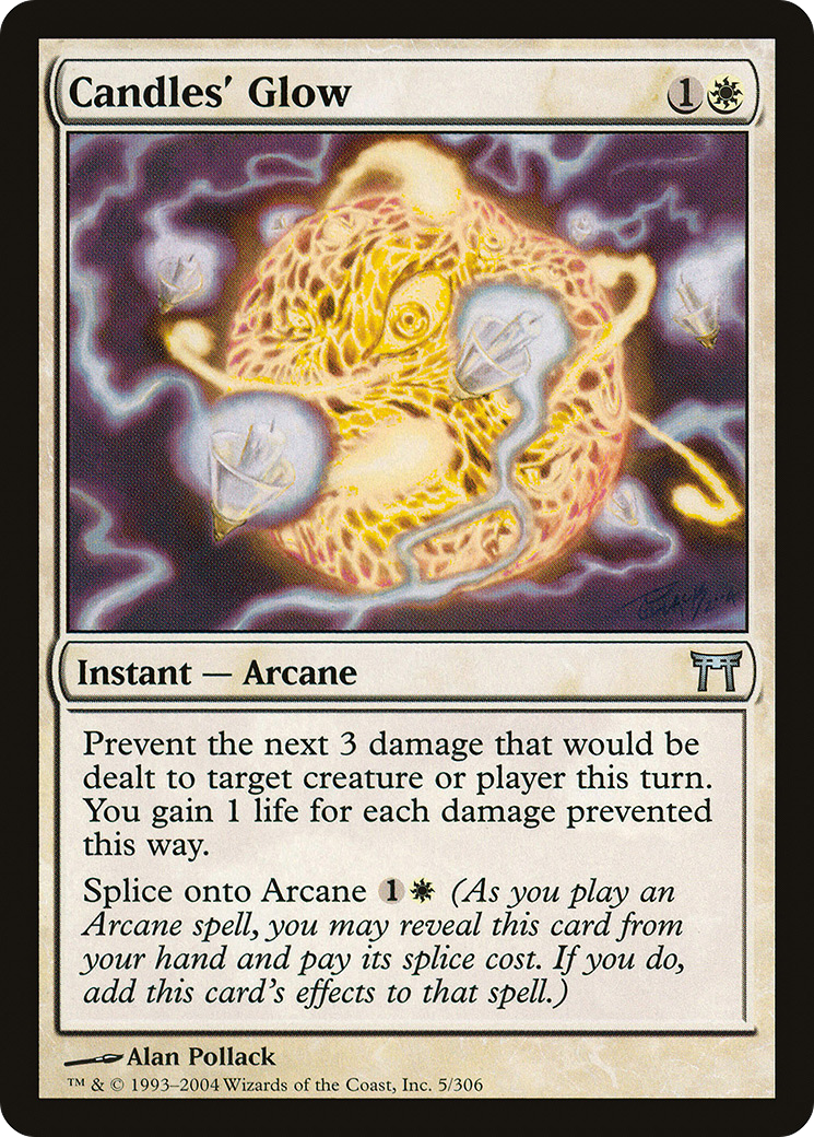Image of Candles' Glow (CHK-005) - Champions of Kamigawa Foil