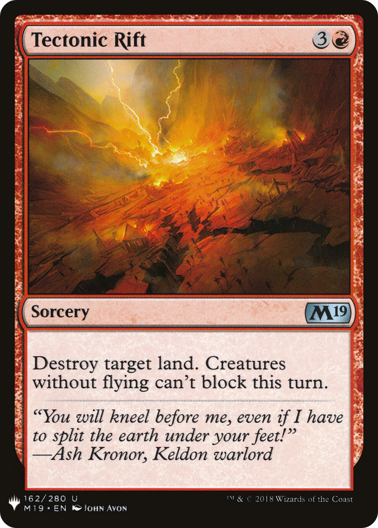 Image of Tectonic Rift (LIST-162) - The List