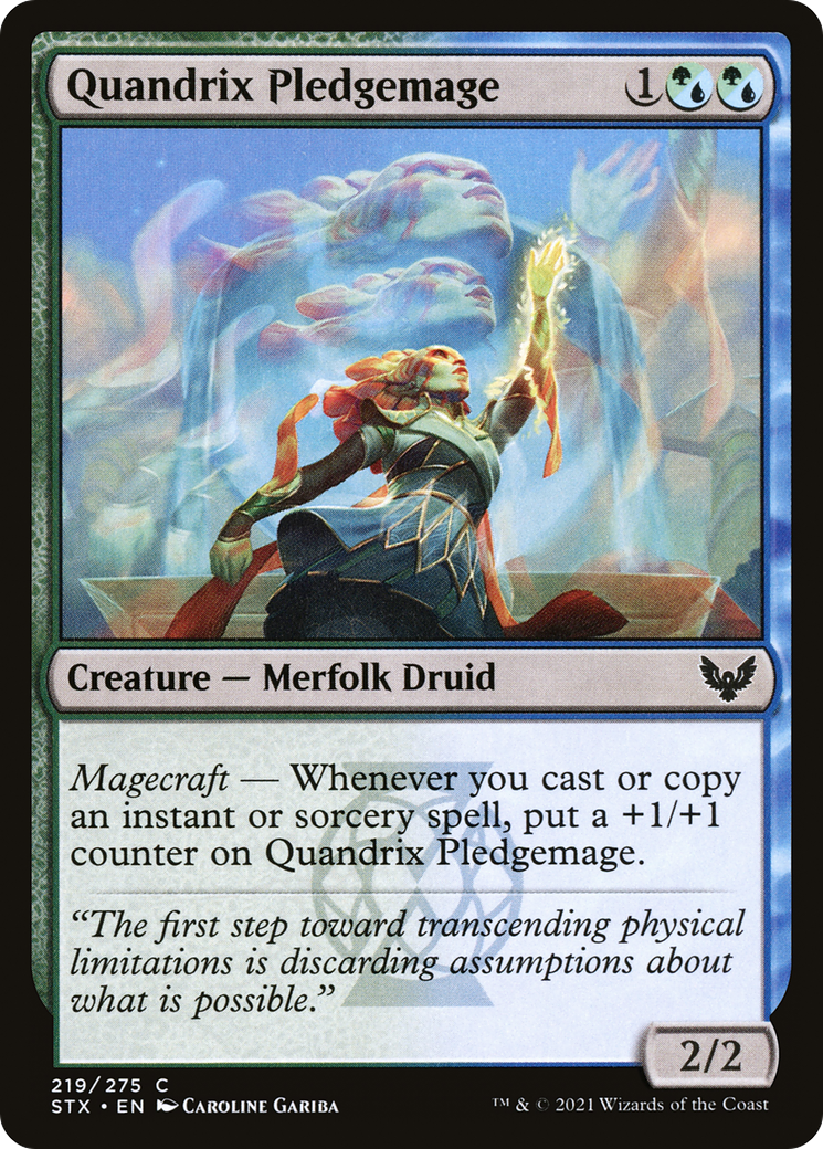 Image of Quandrix Pledgemage (STX-219) - Strixhaven: School of Mages Foil