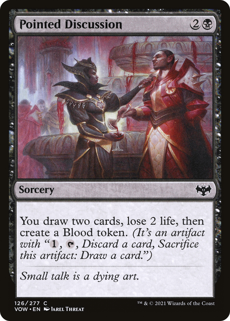 Image of Pointed Discussion (VOW-126) - Innistrad: Crimson Vow Foil