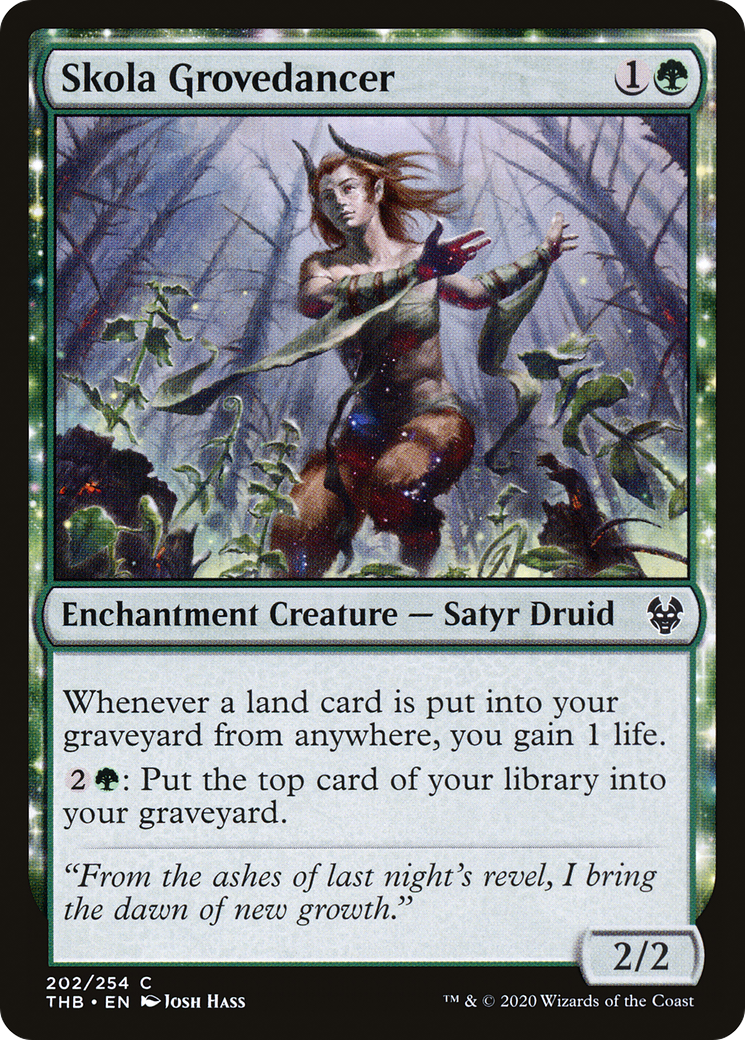 Image of Skola Grovedancer (THB-202) - Theros Beyond Death: (enchantment) Foil