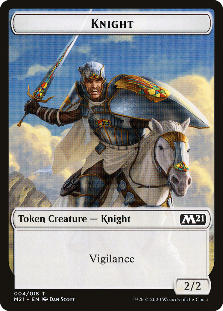 Image of Knight (TM21-004) - Core Set 2021 Tokens