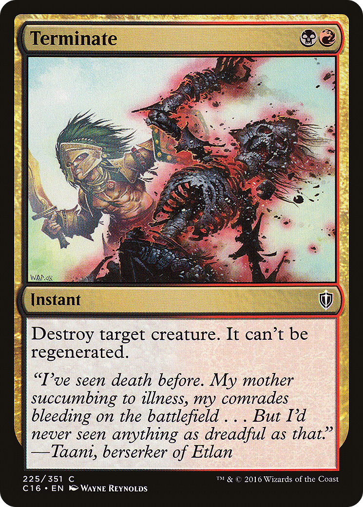 Image of Terminate (C16-225) - Commander 2016