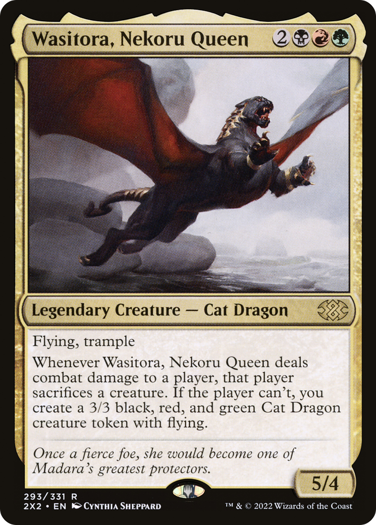 Image of Wasitora, Nekoru Queen (2X2-293) - Double Masters 2022 Foil