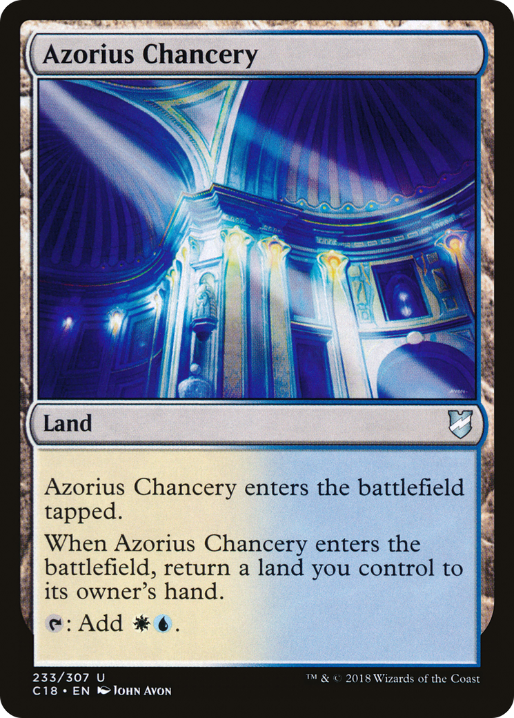 Image of Azorius Chancery (C18-233) - Commander 2018