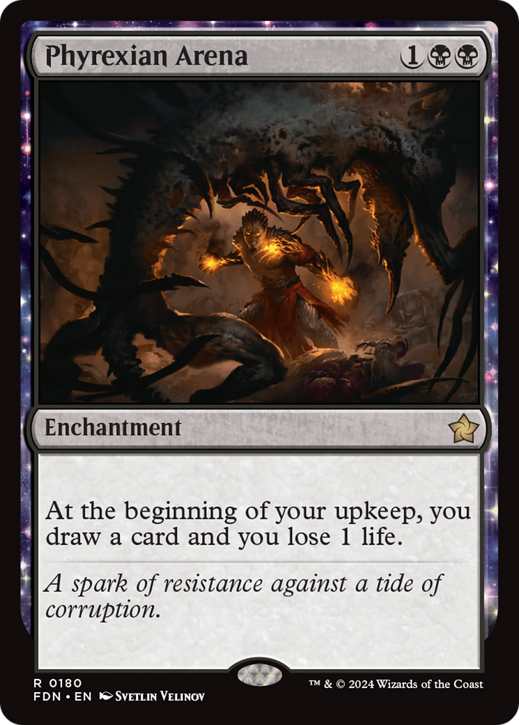 Image of Phyrexian Arena (FDN-180) - Foundations: (enchantment) Foil