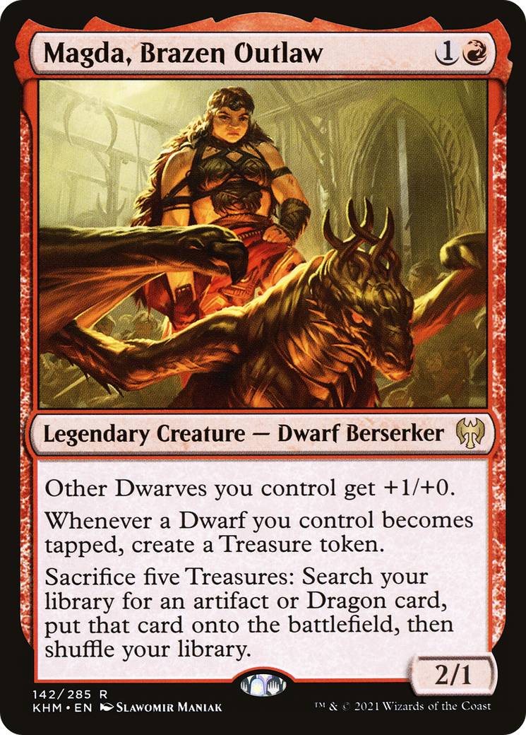 Image of Magda, Brazen Outlaw (KHM-142) - Kaldheim Foil