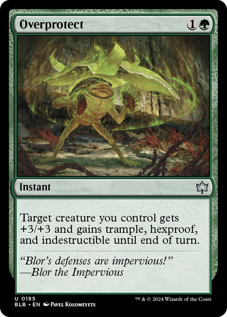 Image of Overprotect (BLB-185) - Bloomburrow Foil