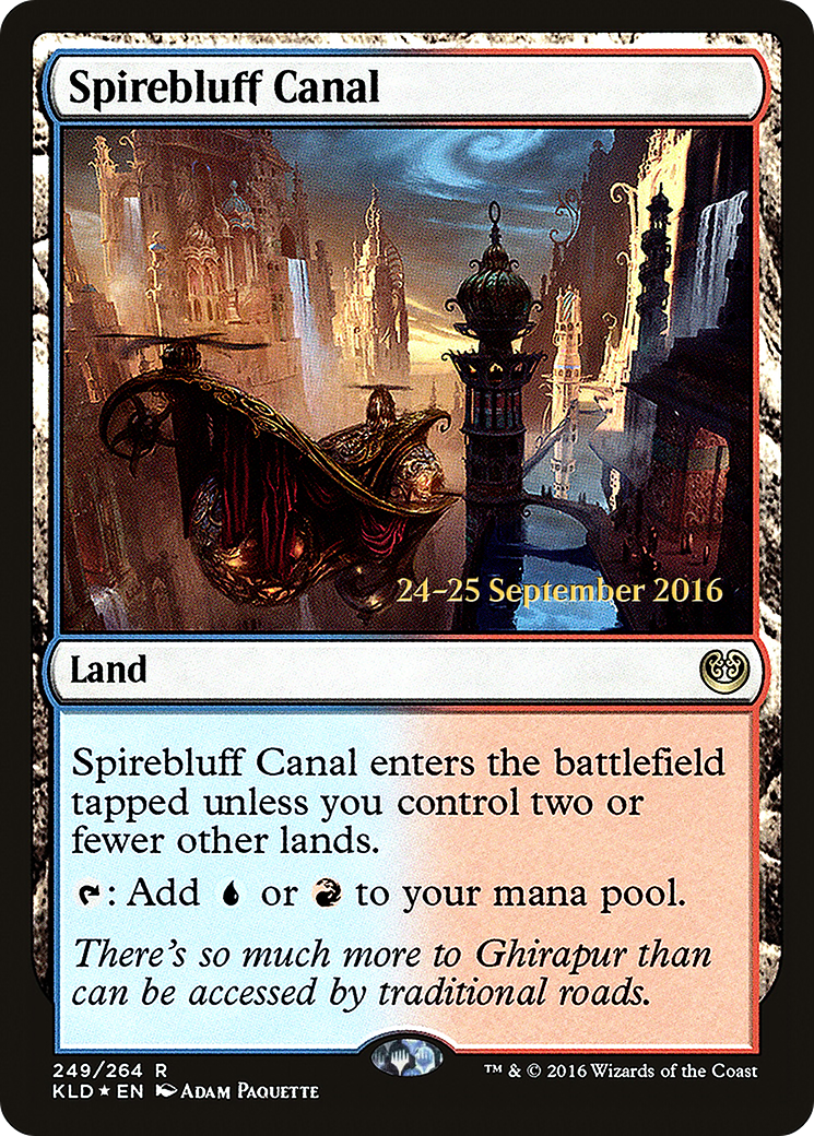 Image of Spirebluff Canal (KLD) (PRE-249) - Kaladesh Promos Foil