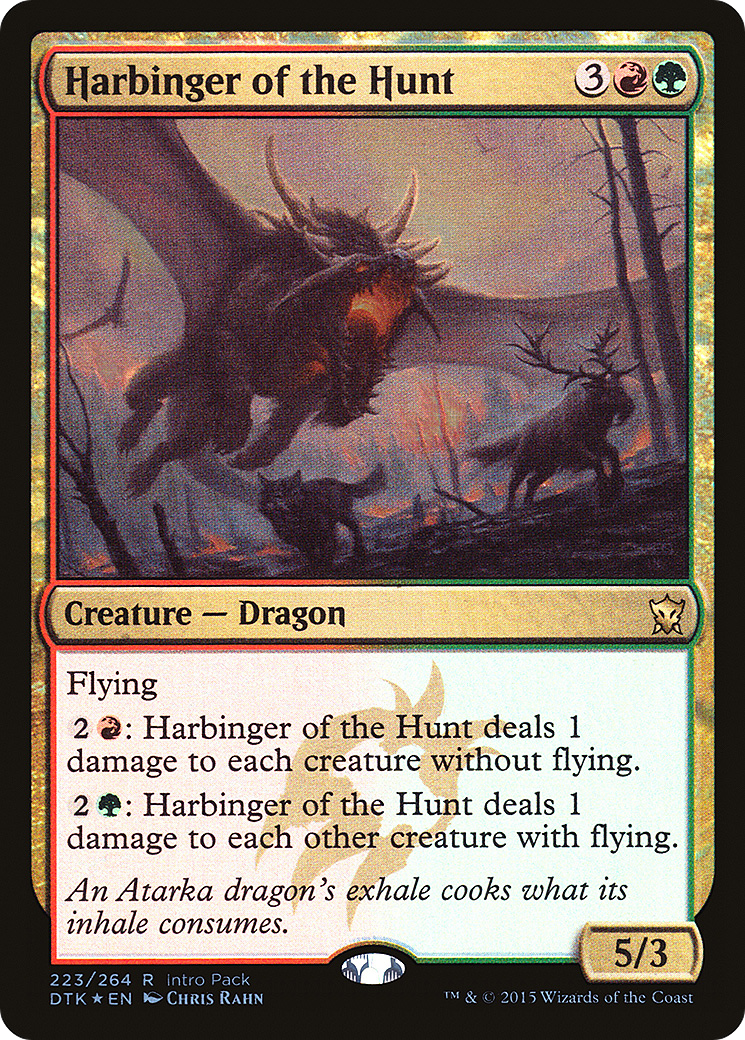 Image of Harbinger of the Hunt (UMP-223) - Dragons of Tarkir Promos Foil