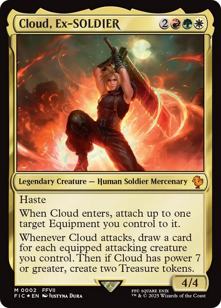 Image of Cloud, Ex-SOLDIER (FIC-002) - Commander: FINAL FANTASY Foil