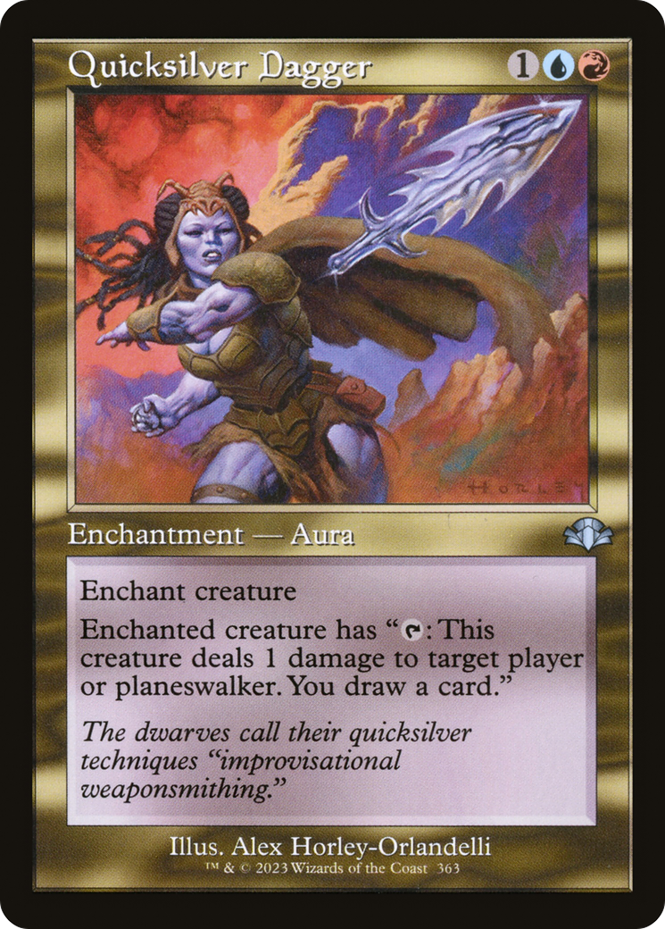 Image of Quicksilver Dagger (Retro Frame) (DMR-363) - Dominaria Remastered