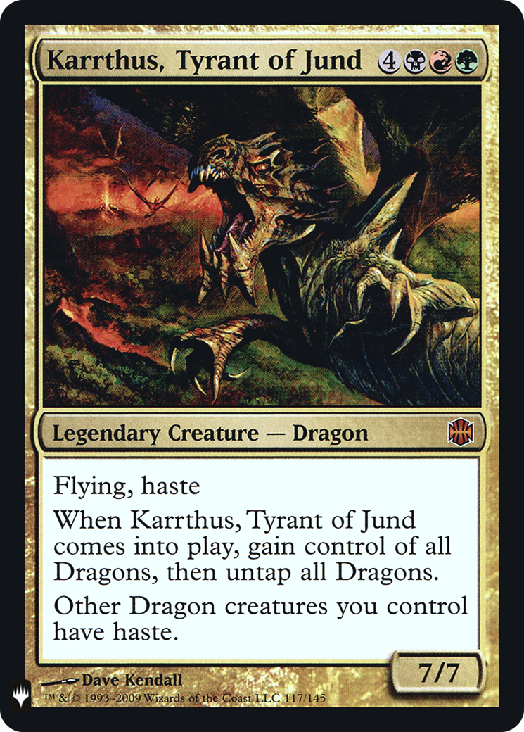 Image of Karrthus, Tyrant of Jund (LIST-ARB-117) - The List Foil