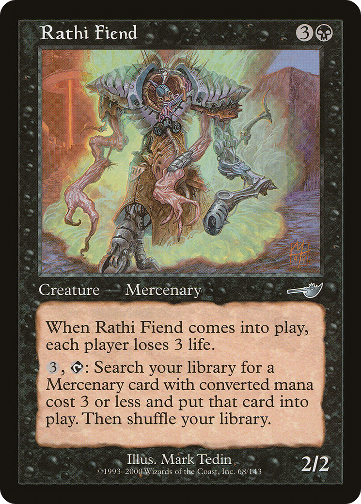Image of Rathi Fiend (NMS-068) - Nemesis Foil