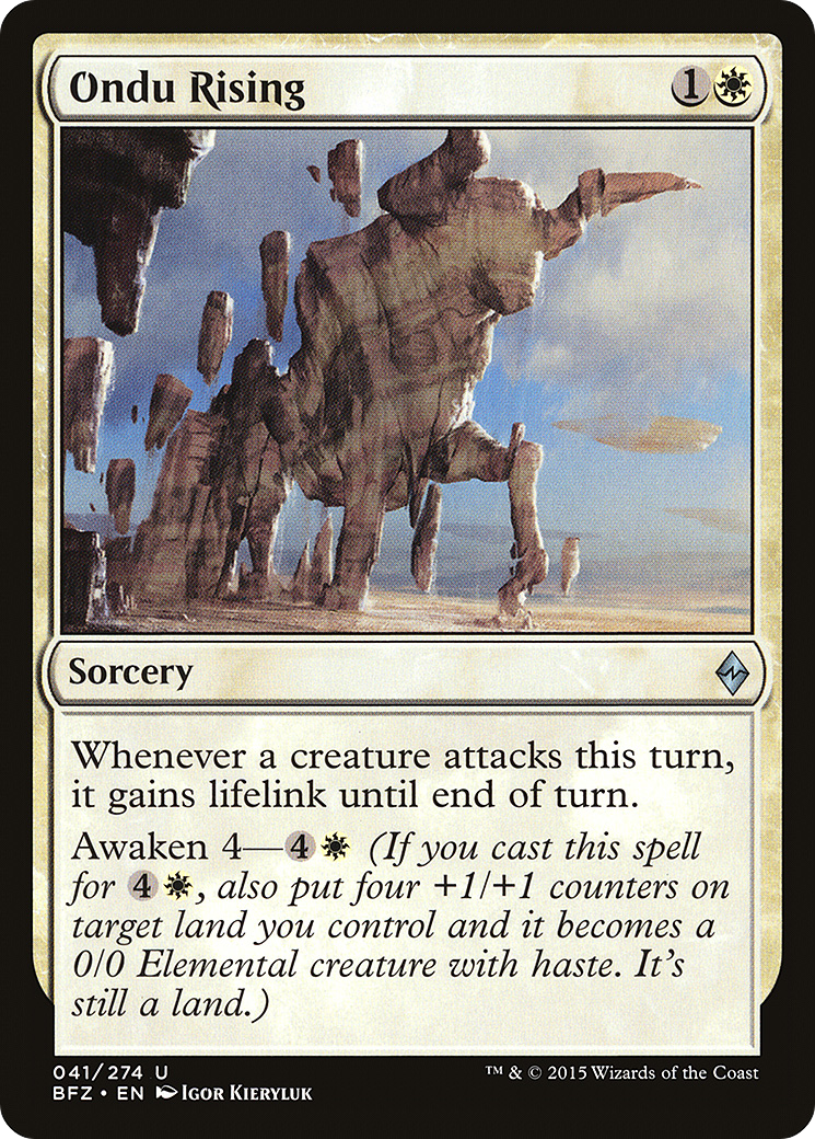Image of Ondu Rising (BFZ-041) - Battle for Zendikar Foil