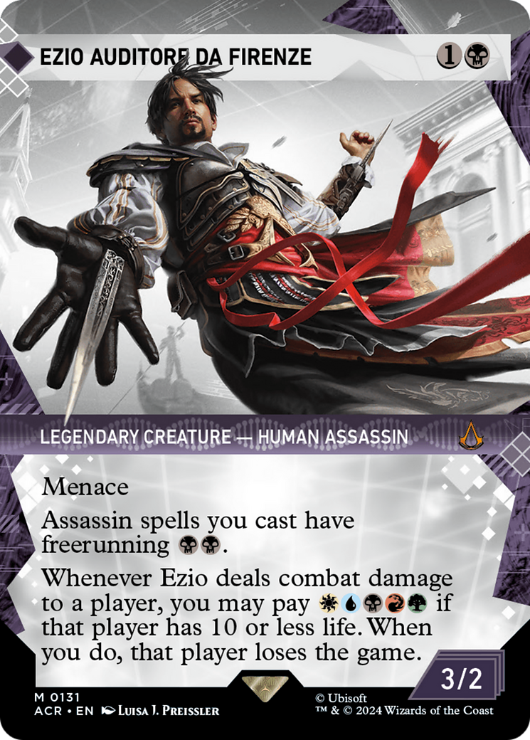 Image of Ezio Auditore da Firenze (Showcase) (ACR-131) - Assassin's Creed: (Showcase) (Borderless) Foil