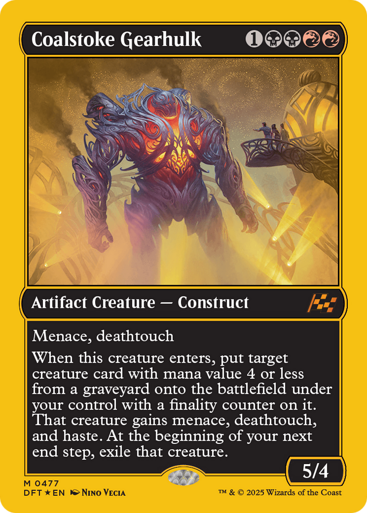 Image of Coalstoke Gearhulk (First-Place Foil) (DFT-477) - Aetherdrift Foil