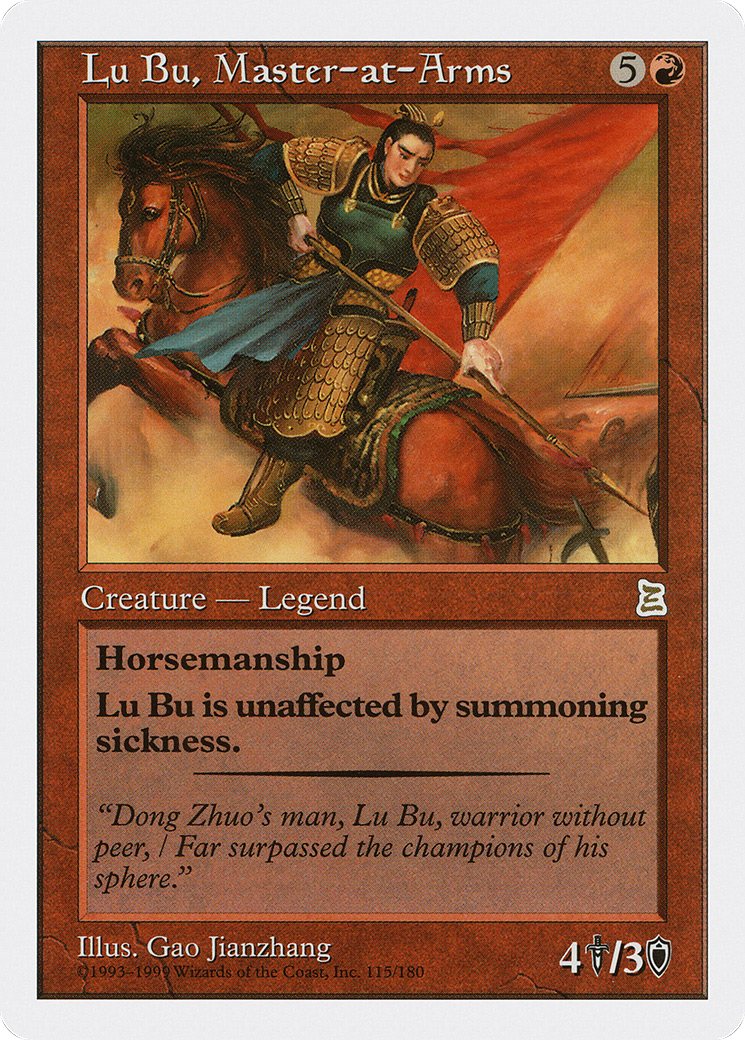 Image of Lu Bu, Master-at-Arms (PTK-115) - Portal Three Kingdoms