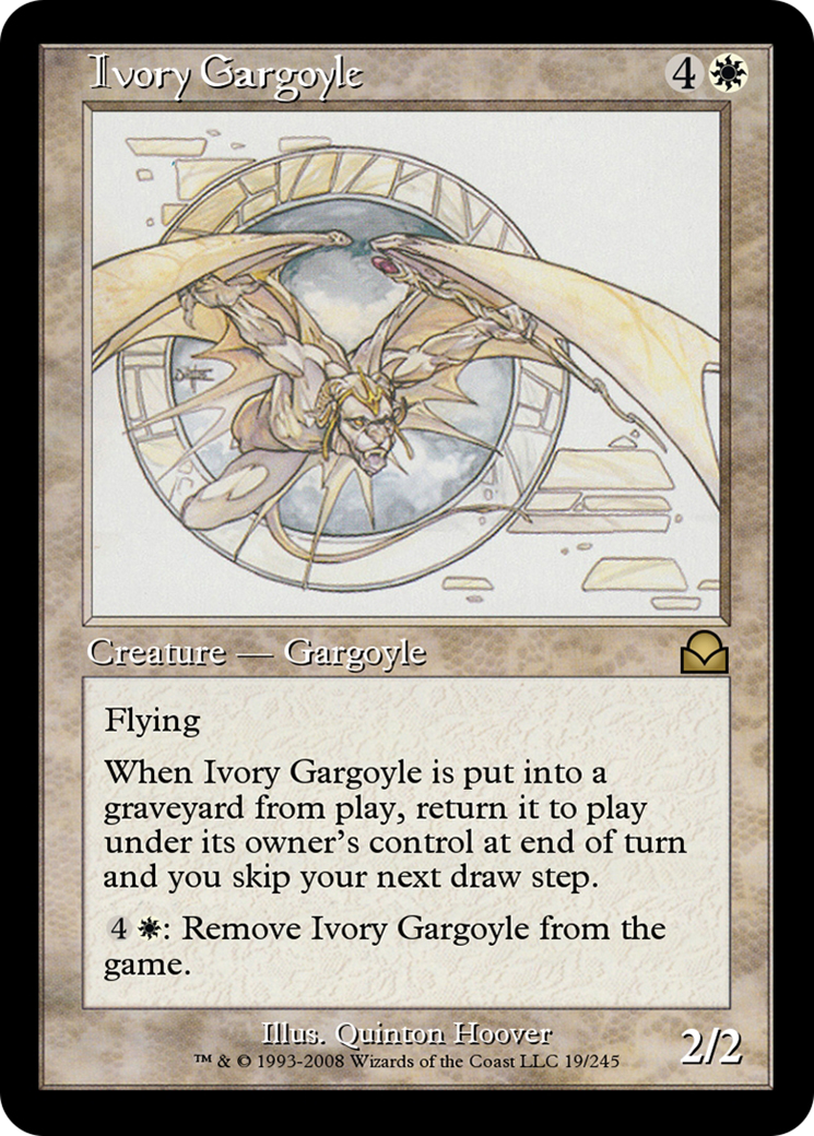 Image of Ivory Gargoyle (ME2-019) - Masters Edition II Foil