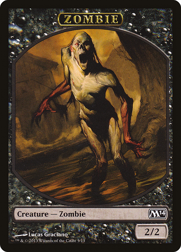 Image of Zombie Token (M14-005) - Magic 2014 Tokens