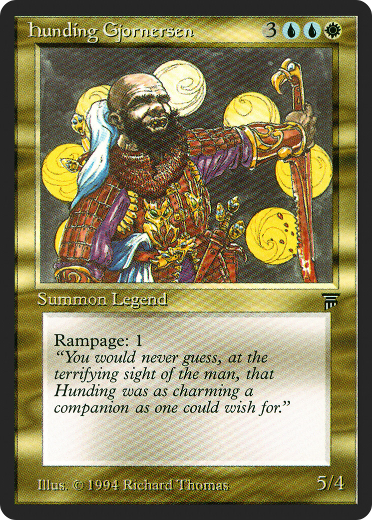 Image of Hunding Gjornersen (LEG-) - Legends