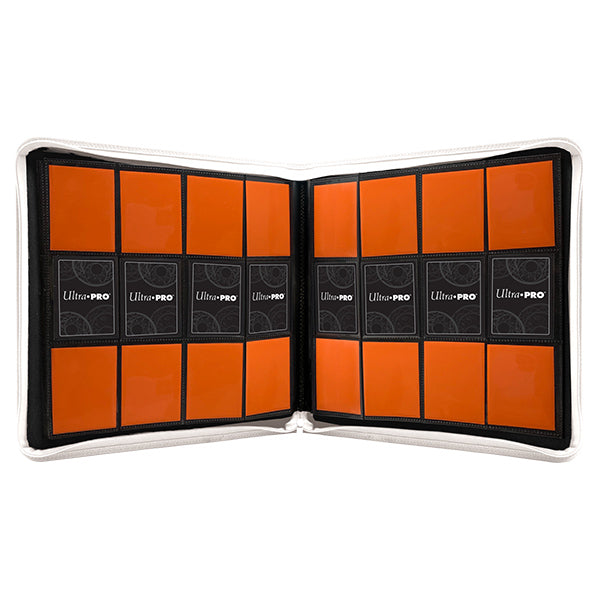 Binder: PRO 12-Pocket Zippered Vivid- White