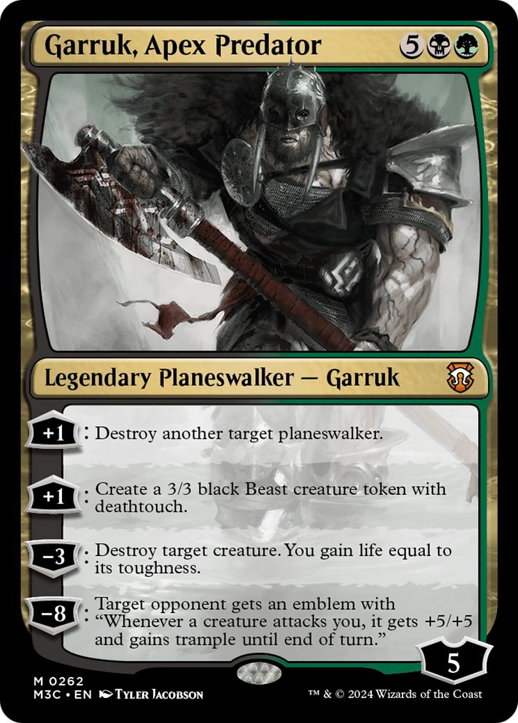 Image of Garruk, Apex Predator (M3C-262) - Modern Horizons 3 Commander