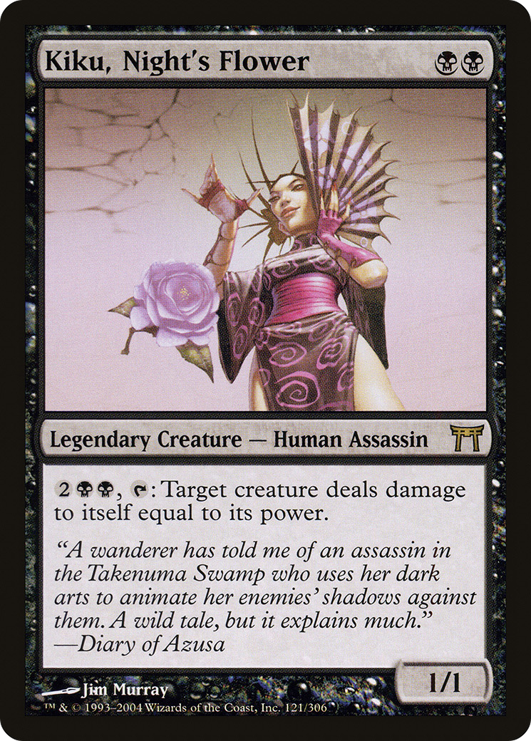 Image of Kiku, Night's Flower (CHK-121) - Champions of Kamigawa Foil