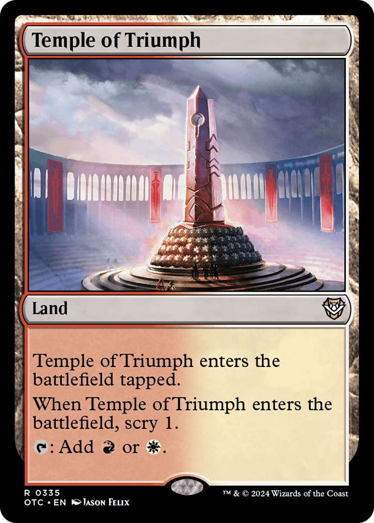 Image of Temple of Triumph (OTC-335) - Outlaws of Thunder Junction Commander