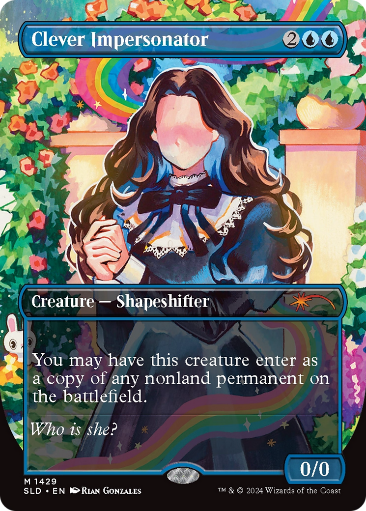 Image of Clever Impersonator (SLD-1429) - Secret Lair Drop (Borderless) Foil