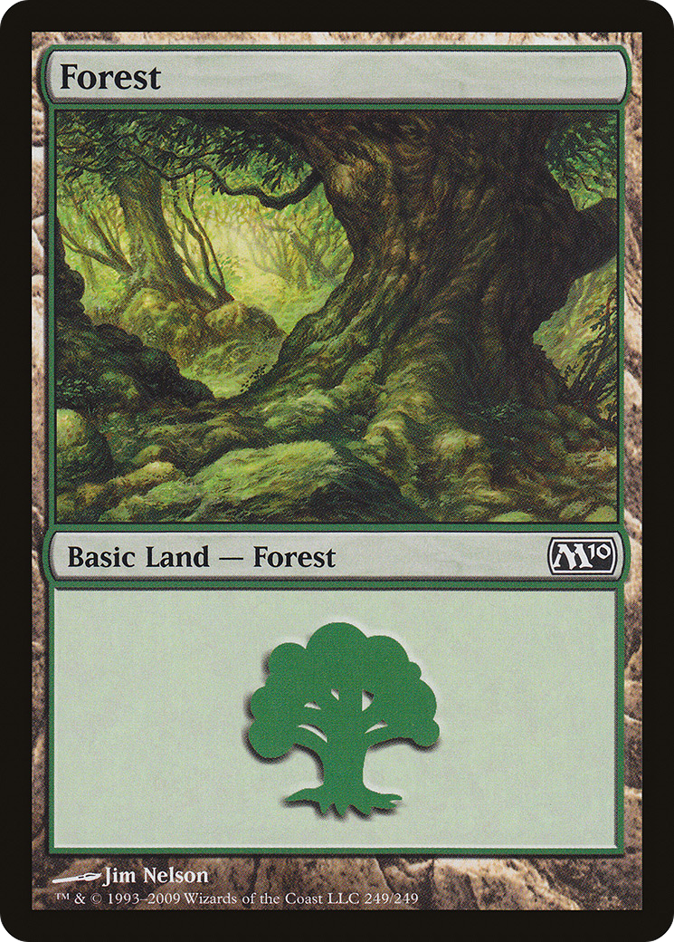 Image of Forest (249) (M10-249) - Magic 2010 Foil