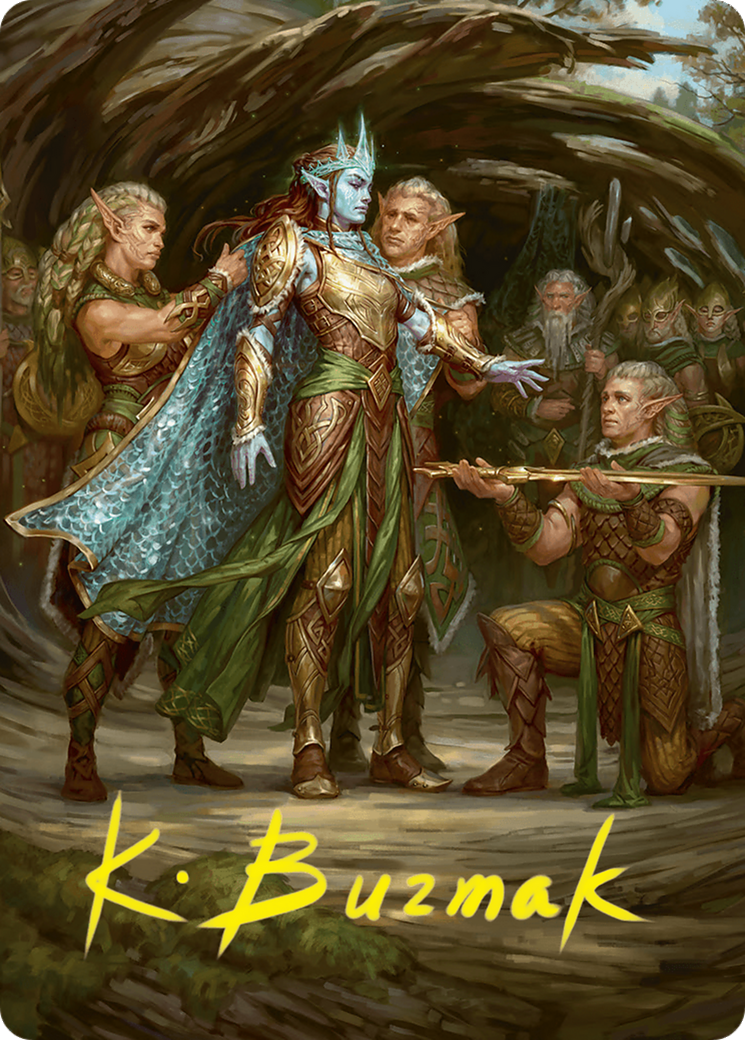 Image of Lathril, Blade of the Elves // Lathril, Blade of the Elves (AFDN-048) - Foundations Art Series (Borderless) Foil