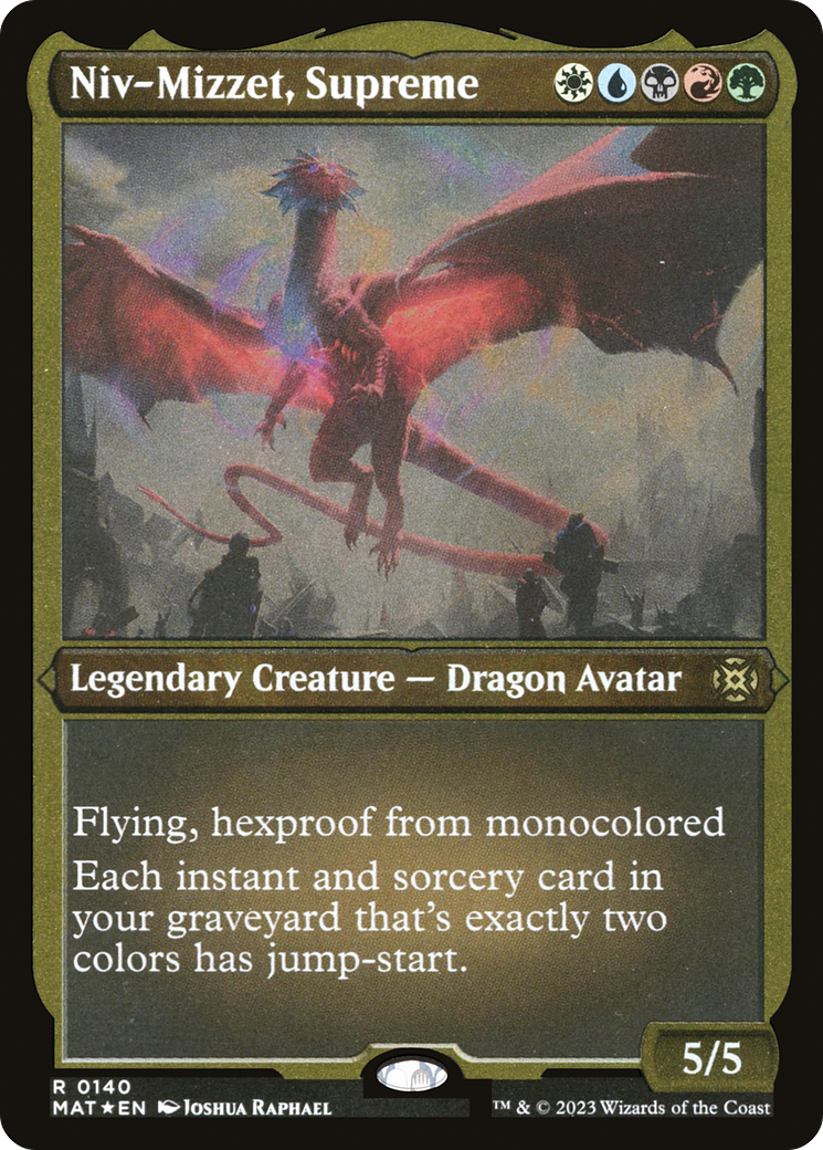 Image of Niv-Mizzet, Supreme (MAT-140) - March of the Machine: The Aftermath Etched Foil