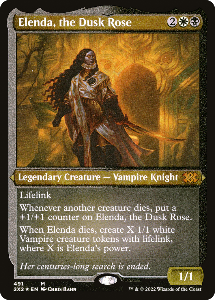 Image of Elenda, the Dusk Rose (2X2-491) - Double Masters 2022 Foil