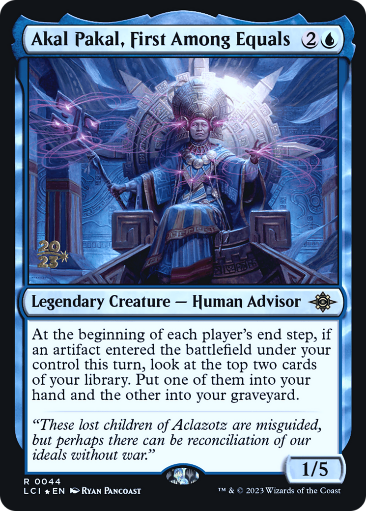 Image of Akal Pakal, First Among Equals (PRE-044) - The Lost Caverns of Ixalan Promos Foil