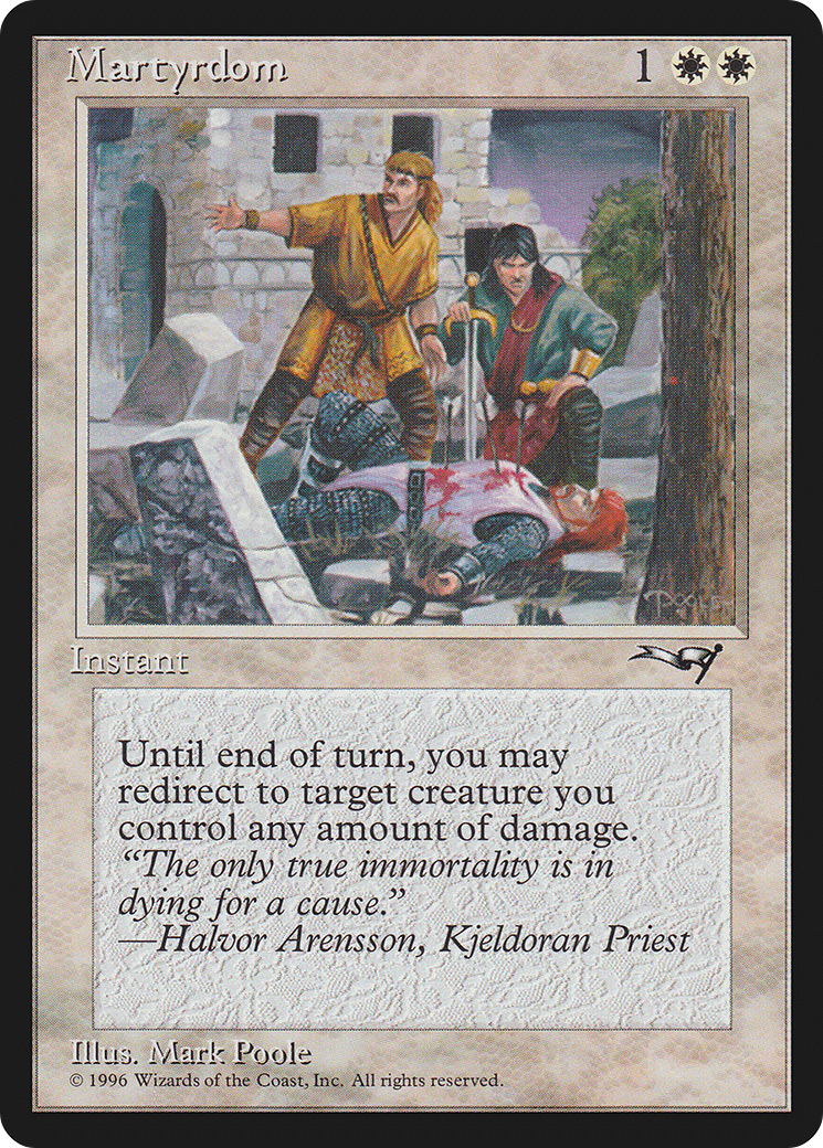 Image of Martyrdom (Wounded on Ground) (ALL-139) - Alliances