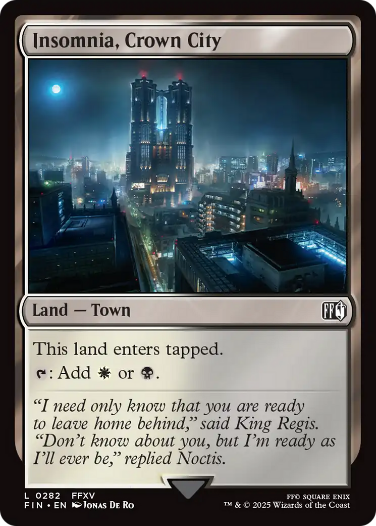 Image of Insomnia, Crown City (FIN-282) - FINAL FANTASY Foil