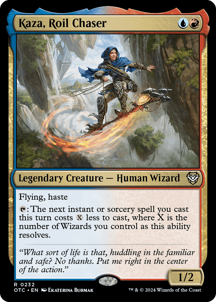 Image of Kaza, Roil Chaser (OTC-232) - Outlaws of Thunder Junction Commander