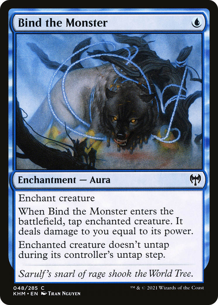 Image of Bind the Monster (KHM-048) - Kaldheim Foil
