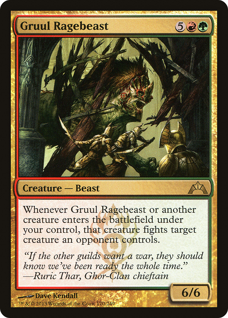 Image of Gruul Ragebeast (GTC-170) - Gatecrash Foil