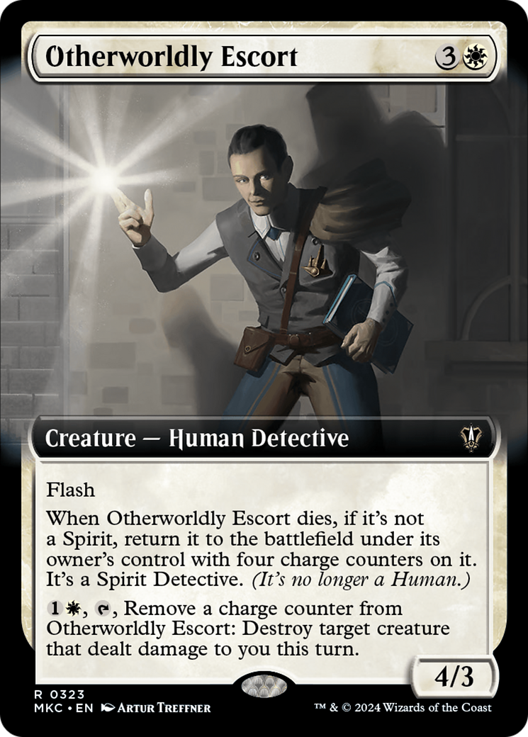 Image of Otherworldly Escort (Extended Art) (MKC-323) - Murders at Karlov Manor Commander: (Extended Art)