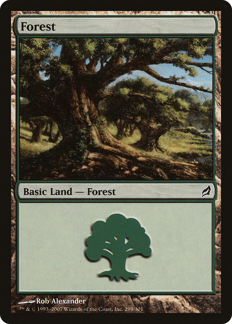 Image of Forest (299) (LRW-299) - Lorwyn Foil