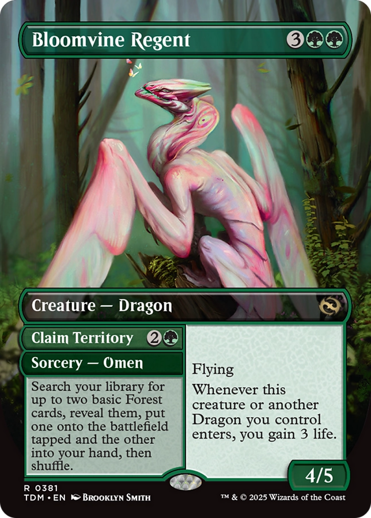 Image of Bloomvine Regent (Borderless) (TDM-381) - Tarkir: Dragonstorm (Borderless)