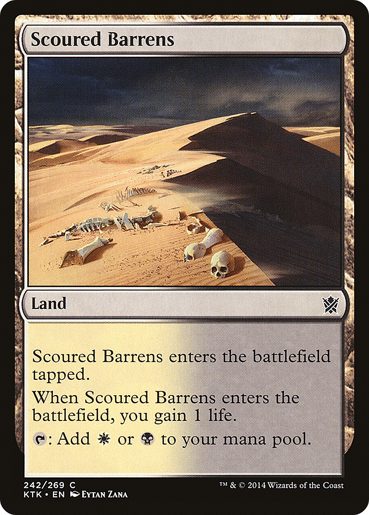 Image of Scoured Barrens (KTK-242) - Khans of Tarkir