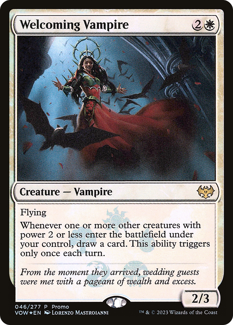 Image of Welcoming Vampire (MEDIA-046) - Innistrad: Crimson Vow Promos Foil