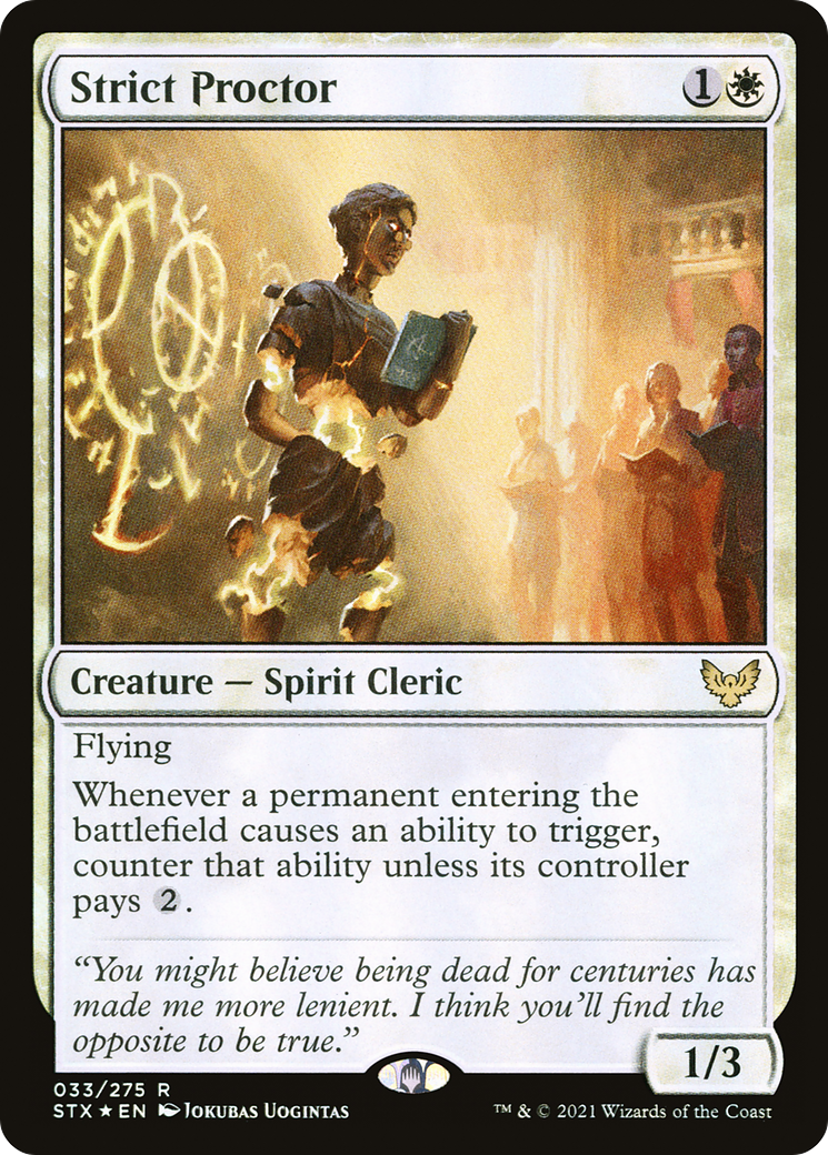 Image of Strict Proctor (STX-33★) - Strixhaven: School of Mages Foil