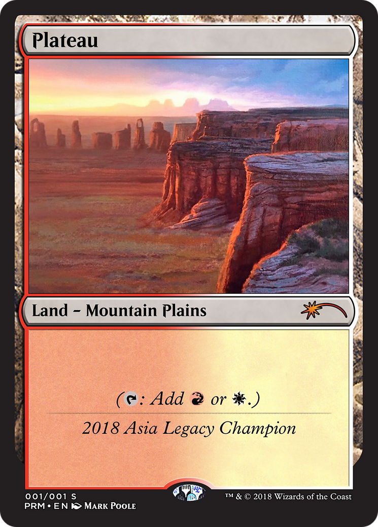 Image of Plateau (OLGC-2018A) - Legacy Championship