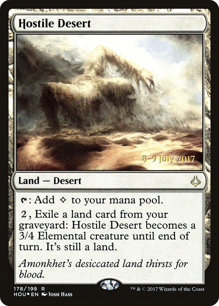 Image of Hostile Desert (PRE-178) - Hour of Devastation Promos Foil